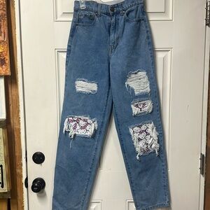 Hello Kitty jeans size 26 baggy style